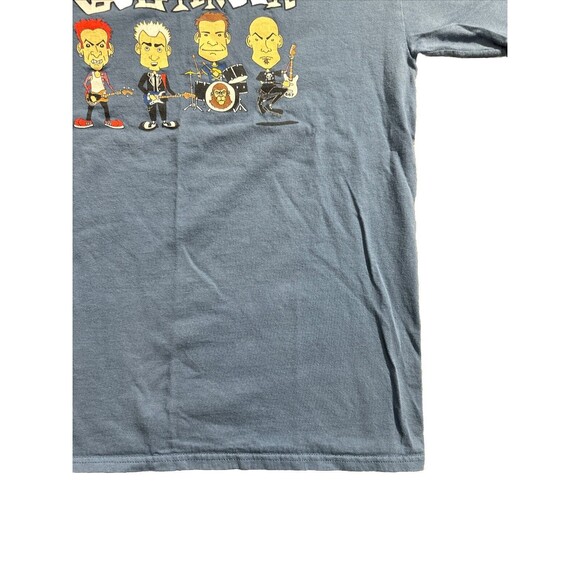Vtg Goldfinger T Shirt Cartoon Print Rock Band Size M Blue Y2K HTF Rare - Picture 3 of 12